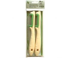 2 Spargelschäler Klingen Solingen (weiß) Gemüse-, Obst- u. Spargel Schäler im SB Pack, 3025