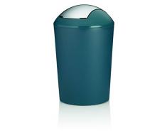 Kela Schwingdeckeleimer 25 L, Marta, Kunststoff, 24168, Petrol