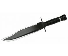 Herbertz Überlebensmesser Metallgriff Klinge 25cm Messer Lederscheide Abziehstein Kompass