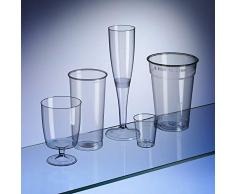 Avenues Einweggläser-Set für Partys, 180 StückPint-Gläser (50), Softdrinks, Longdrinks, halbe-Pint-Gläser (30), Wein (30), Sekt (20) und Schnaps (50).