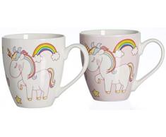Jumbobecher-Set Unicorn, 2-teilig, je 650 ml, Farblich sortiert, Porzellan