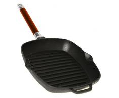 BIOL Gusseisen Grillpfanne mit abnehmbarem Griff Induktion (28 x 28 cm)