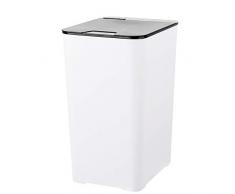 Trash Can Sensor MüLleimer 30l Abfalleimer Mit Sensor Automatik 30l 12l 14l LuxuriöSes Abfalltrennsystem Hochwertiges Pp-Material Automatischer Abfalltrenner Stumm Schickes WeißEs Quadrat