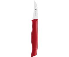 Zwilling 38600050 Twin Grip Schälmesser, Friodur Klinge, Griff: Kunstoff, 50 mm, rot