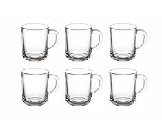 Topkapi - Glasbecher Teeglas mit Henkel Bahar, 6er Set, II. Wahl