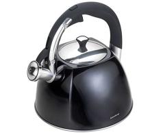 Klausberg Flötenkessel Kessel Wasserkessel Wasserkocher Edelstahl Pfeife Induktion TOP NEUHEIT KB - 7195 GLÄNZEND !