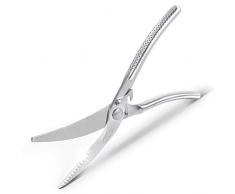 Newness Geflügelschere, Fleischscheren Küchenschere mit Scraping Fish Scales Funktion, Haushaltsschere Edelstahl Schere für Fleisch, Hähnchen, Fisch, Gemüse, Küchen Schere für Kochen