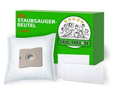 SAUG-FREUnDE I 20 Staubsaugerbeutel für SEVERIN BC 7045 S Power Snow white, snowwhite, BC 7041, BC 7044, BC 7046, BC 7055, BC 7056, ALDI QUIGG 5390, kompatibel zu SEVERIN SB 7218 (inkl. Filter)