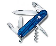 Victorinox Taschenmesser Spartan (12 Funktionen, Klinge, Korkenzieher) blau transparent