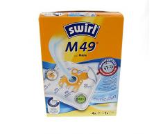 Swirl M 49 MicroPor Plus Staubsaugerbeutel für Miele Staubsauger, Anti-Allergen-Filter, 4 Stück inkl. Filter