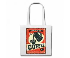 Tasche Umhängetasche COFFEE KAFFEE LATTE CAPPUCCINO ESPRESSO AMERICANO MILCHKAFFEE SCHOKOLADE KAFFEEKANNE KAFFEETASSE DIÄT ABNEHMEN KALORIEN FIGUR FITNESS BMI FETTGEWEBE DICK DÜNN FIGUR BETONT BAUCH