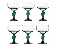 Libbey - Cactus - Margaritaglas, Cocktailglas, Kaktus - 470ml - 6 Stück