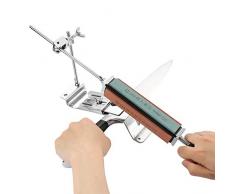 Tikitaka Messerschärfer Profi-Küchenschärfset Festwinkel System mit 4 Schärfsteine