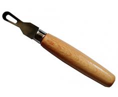 Kirschentkerner Entkerner mit Buchenholzgriff Schäler besteht aus rostfreiem Edelstahl