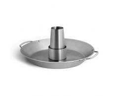 Burnhard Edelstahl Hähnchenbräter, Hähnchenhalter mit abnehmbaren Aromabehälter, Zubehör für den Grill und Backofen