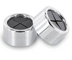 be fancy! Premium Handtuchhalter Geschirrtuchhalter Handtuchhaken Küche - selbstklebend - ohne Bohren - verchromt - 4,2 cm x 2,2 cm - im Set (2er Set)