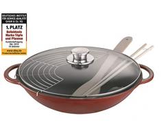 Schulte-Ufer 1662-36 r Wok Rustika 36 cm inklusive Zubehör, rot