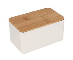 Fenteer Bambus Deckel Vorratsdosen Teedosen Teebox Kaffeedose Zuckerdose Behälter - H