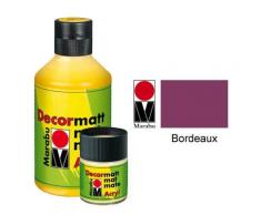 Marabu Acrylfarbe Decormatt, bordeaux, 15 ml, im Glas VE = 1