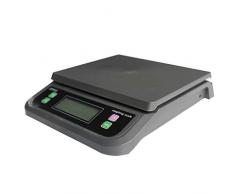 LYC Multifunktion Elektronisch Paket Waage, 30 Kg Schmuck Waage Mit Gegenlicht LCD Digital Küche Waage Gepäck Waage d (Color : Black, Size : 25kg*1g)