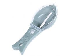 Jourbon Fischhautbürste Fischschuppenbürste Reiben Schnell entfernen Fischmesser Reinigung mit Abdeckung Home Kitchen Cooking Fishing Tool