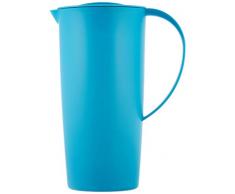 Rotho Caruba Krug mit Deckel 1.2 l, Kunststoff (BPA-frei), Blau (aqua blau), 1,2 Liter (16 x 10,5 x 22 cm)