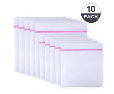 Girlslove talk 10 Stück Wäschenetz Wäschesack, Wäschenetze Wäschebeutel Wäschesack für die Waschmaschine, Wäschetasche Set mit Reißverschluss, für Feinwäsche Unterwäsche Feines und Socken(Rosa)