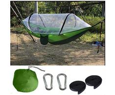 COOL outdoors Camping Hängematten Mit Moskitonetz Tragbare Schnell öffnende Hängematte Camping Schaukel (Obst grün)