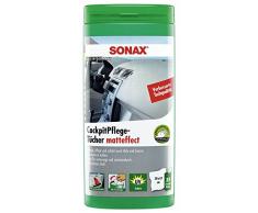 SONAX CockpitPflegeTücher Matteffect Box (25 Stück) Feuchte Tücher reinigen, pflegen und schützen alle Kunststoffteile, Holz und Gummi | Art-Nr. 04158410