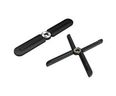 Wedo 206300101 Design Topfuntersetzer, Aufklappbar, für Töpfe bis Ø 25 cm, hitzebeständig bis 230 °C 22 x 3 x 1 cm, Silikon, gebürsteter Edelstahlring, Schwarz