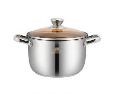 Heavy Tajinen mit Deckeln, Auflauf Pfanne mit Deckel, Auflaufgericht mit Glasdeckeln und polierte Spiegel-Ende (Size : 23.5 * 19.5cm)