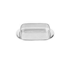 WMF Butterdose, mit Kunststoffhaube, Cromargan Edelstahl poliert, spülmaschinengeeignet, 17,5 x 11,5 cm