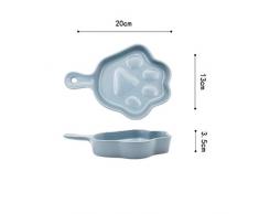 Teller Niedliches Geschirr Keramikplatte Backofen Teller Käse Melaleuca Backplatte Frühstücksbrotplatte Dessert Obstteller Blue20Cm