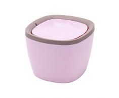 Bledyi Mini Mülleimer, Tischmülleimer, Schreibtisch Papierkorb mit Schwingdeckel, Desktop Schütteln Mülleimer, Komposteimer mit Deckel Küche, spülmaschinenfest