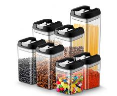 Vorratsdosen Frischhaltedosen für Lebensmittel 7 teilige Set, JOLVVN Vorratsbehälter mit luftdichtem Deckel Frischhaltedosen aus langlebigem Kunststoff, BPA-frei, um Lebensmittel frisch zu halten