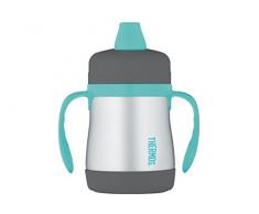 Thermos Trinkbecher Junior mit Griff, Silber/Blau, 210 ml, 102826.0