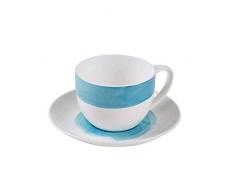 Tasse Home Teetassen und Untertassen, Cappuccino-Tassen, Kaffeetassen, Set mit weißen Teetassen, britische Kaffeetassen, Porzellan-Teeset, Latte-Tassen Geschenk Vintage Nachmittagstee Tasse Büro