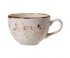 Steelite Craft Niedrige Tasse als Kaffeetasse, Teetasse, Heißgetränk-Service, rustikale Tassen, 230 ml, Weiß