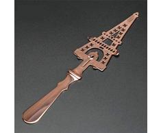 XBR Sommer Mini Absinth-Löffel aus Edelstahl, Barutensilien, Cocktaillöffel, Löffel aus Glas, Getränkelöffel, Filter, Löffel, Weinflaschen, Küchenzubehör, groß, Kupfer