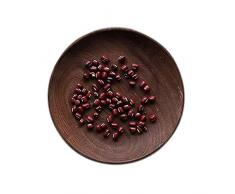 Massivholz-Obsttablett im japanischen Stil Rundes Teetablett Log Gebäckdessert Kleiner Teller Gebäckschale Hotelgeschirr