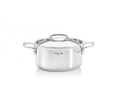 DE BUYER Bratentopf mit Deckel, Edelstahl, Silber, 16 cm, 2-Einheiten