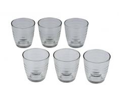 6 tlg. Wasserglas Set ca. 225ml Wassergläser Universalglas Universalgläser-Set Trinkglas Cocktailglas Gläser Saftglas Saftgläser Becher