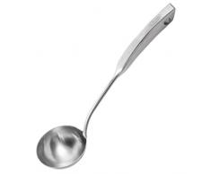 Schöpflöffel, [Rostfrei, Langlebig] Newness 304 Edelstahl Suppenkelle Suppenschöpfer mit Vakuum-Griff, bequemer Griff Design Löffel Suppenkelle für Küche, 34,18 cm