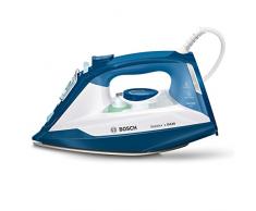 Bosch TDA3024020 Dampfbügeleisen Sensixxx DA30 (2400 Watt max., Dampfstoß 150 g/min., Dampfleistung 40 g/min., CeraniumGlissée Bügelsohle) weiß/smokey blau