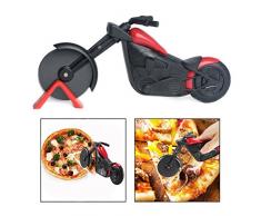 OFKPO Edelstahl Pizzaschneider,Kreativ Motorrad Form Pizzaschneider/Pizzamesser