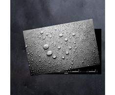 DAMU | Ceranfeldabdeckung 1 Teilig 80x52 cm Herdabdeckplatten aus Glas Schwarz Elektroherd Induktion Herdschutz Spritzschutz Glasplatte Schneidebrett