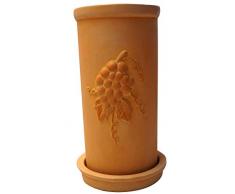 khevga Weinkühler aus Terracotta mit Untersetzer