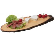 Kesper Rinden-Servierbrett, Erlenholz, 50 x 20 x 1,8 cm (LxBxH)