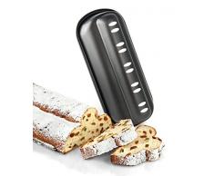 Zenker Stollen-Backform, (31 x 7 x 15 cm) Special Season, Stollenhaube mit Antihaftbeschichtung, Backblech für Stollen, Menge: 1 Stück, Farbe: schwarz
