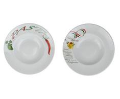 Retsch Arzberg Pastateller (mit Dekor) mit Pastalöffel im Set Pasta/Ø 30cm (2er Set)